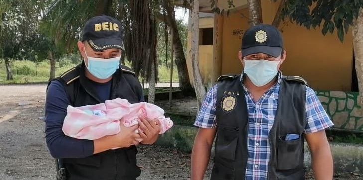 Rescatan a bebé recién nacida que fue robada en Petén