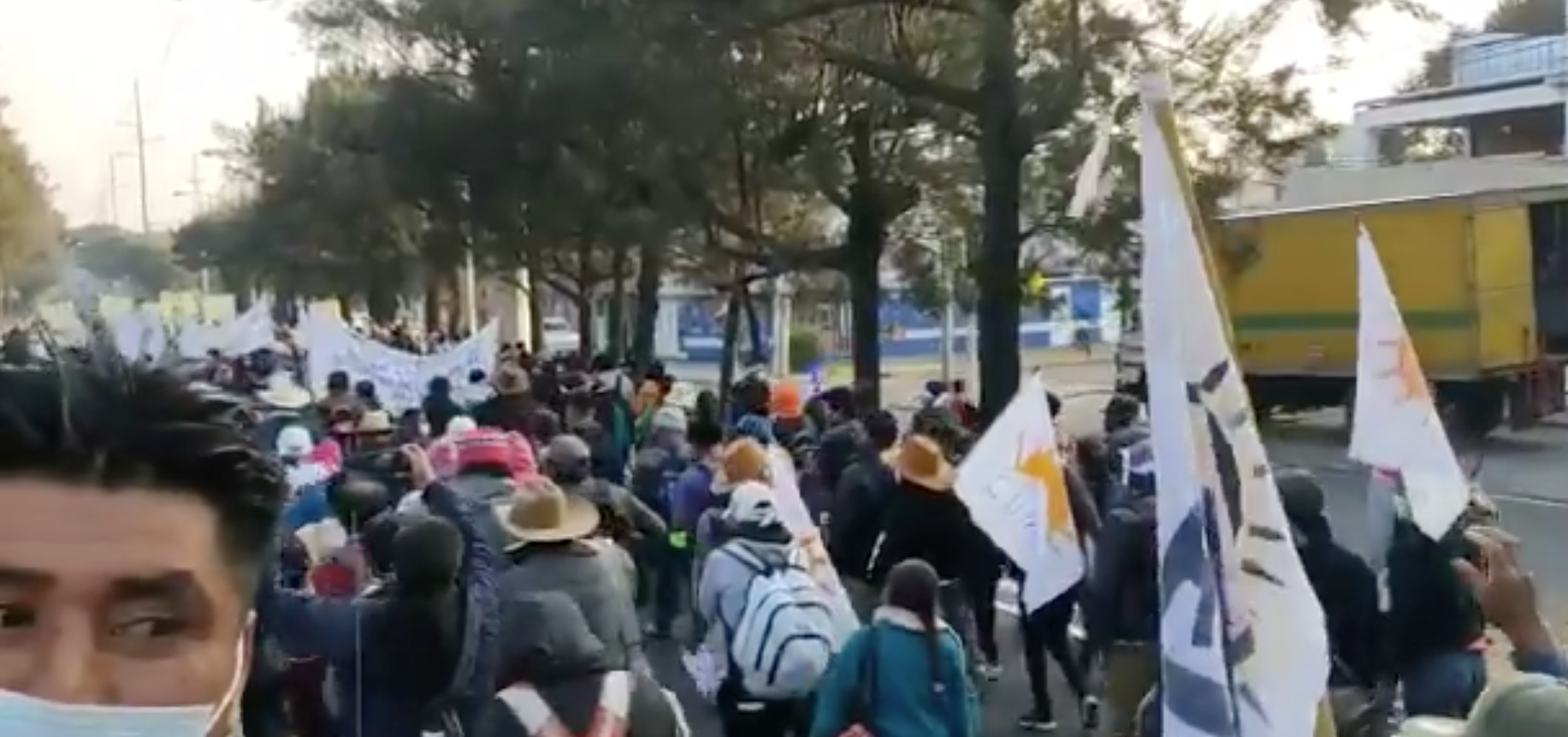 manifestación de Codeca en la capital