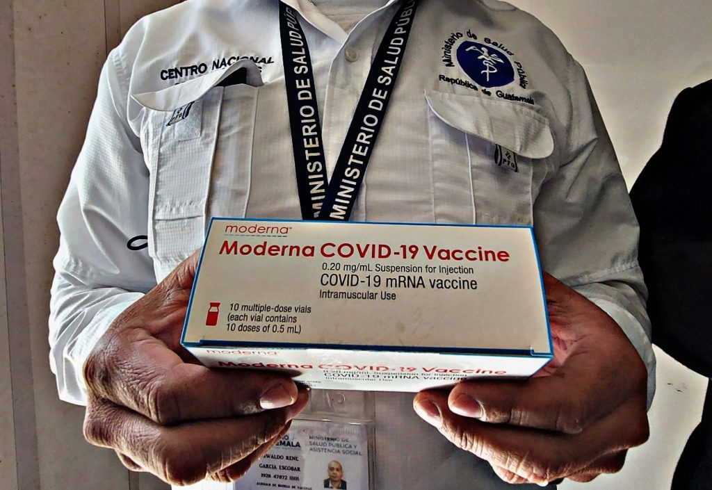 vacunas contra Covid-19 llegan a Guatemala