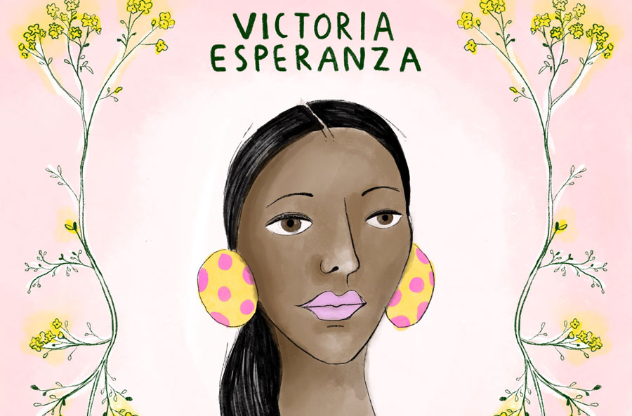 Caricatura de Victoria Esperanza Salazar, salvadoreña que murió a manos de policías en México