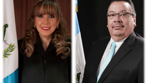 Dina Ochoa y Luis Rosales, magistrados de la Corte de Constitucionalidad electos por el Congreso