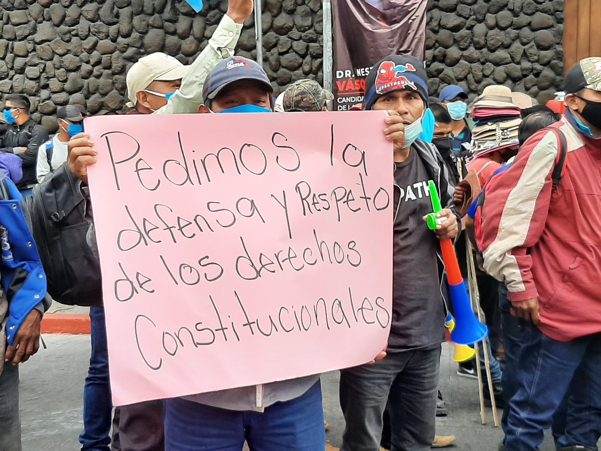 manifestación de organizaciones por elección de magistrados de Corte de Constitucionalidad