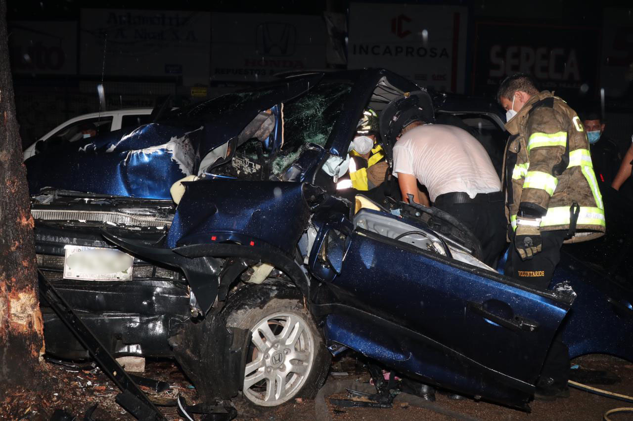 accidente de tránsito en Mixco