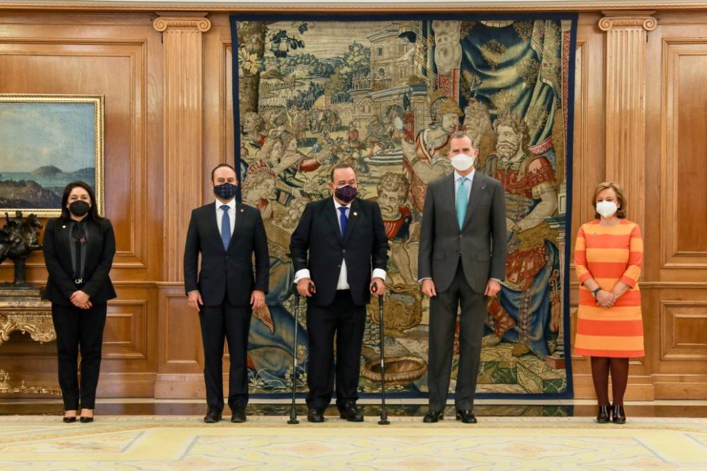 Presidente Giammttei se reúne con el rey Felipe VI de España