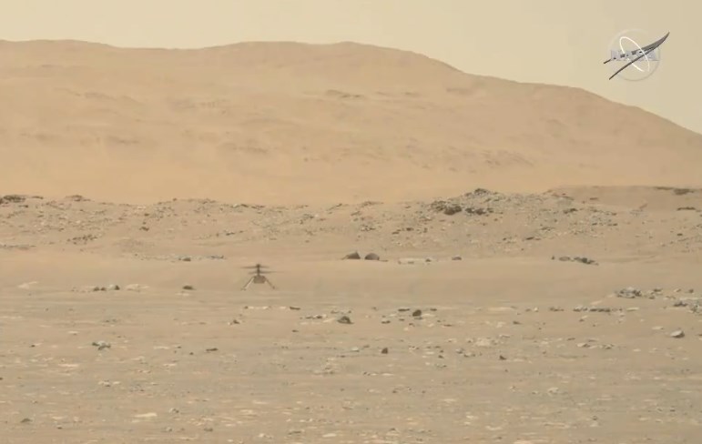 Helicóptero Ingenuity, de la NASA, completa su primer vuelo en Marte