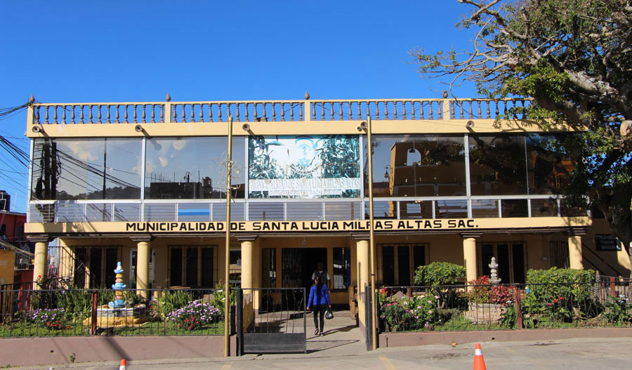 Edificio de la Municipalidad de Santa Lucía Milpas Altas