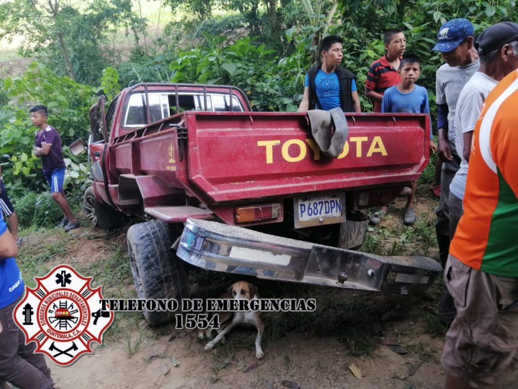 accidente en San MIguel Tucurú, Alta Verapaz