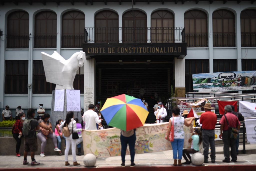 manifestación de la Red Nacional por la Defensa de la Soberanía Alimentaria en Guatemala