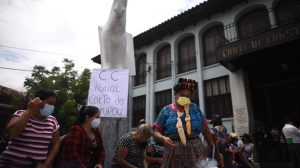manifestación de la Red Nacional por la Defensa de la Soberanía Alimentaria en Guatemala