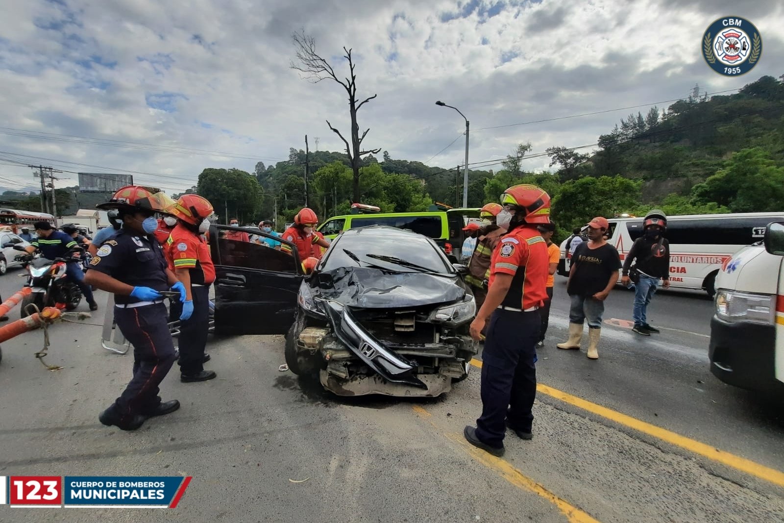 Se registra múltiple colisión en ruta al Pacífico