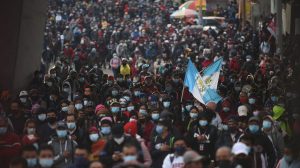 Manifestaciones en Totonicapán por el paro nacional