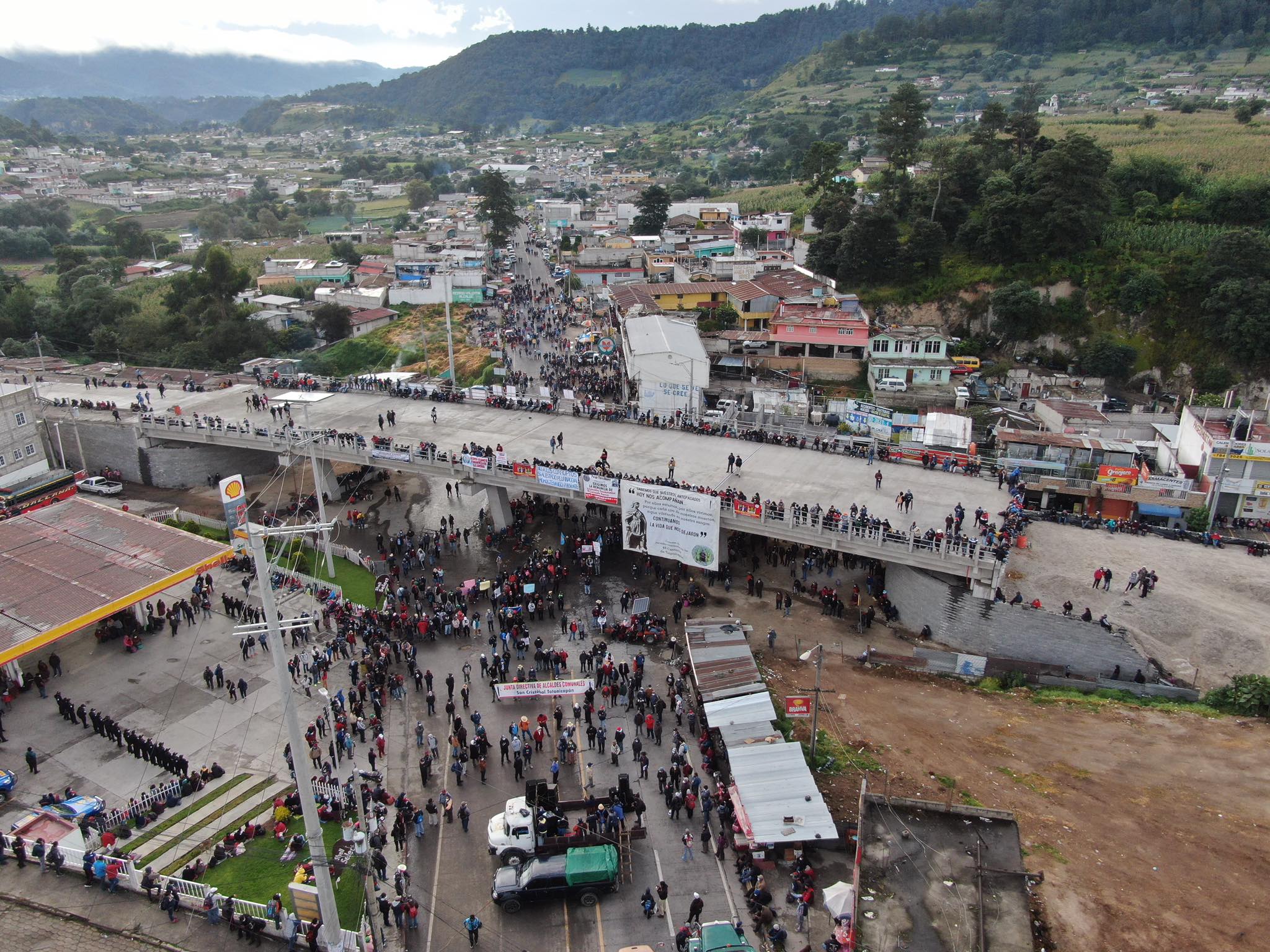 ;anifestaciones en Cuatro Caminos, paro nacional 29 de julio