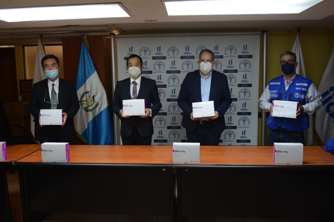 Covid-19: Japón dona más de 100 mil kits de pruebas de antígeno a Guatemala