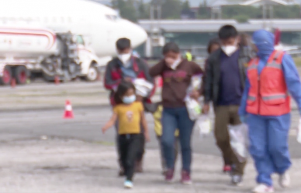 familias migrantes guatemaltecas retornadas de Estados Unidos