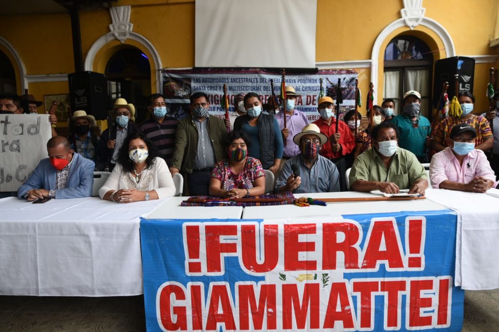 manifestaciones contra Giammattei y Porras