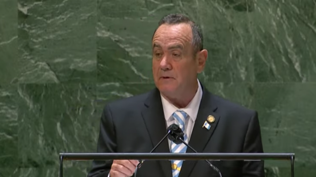 Presidente Giammattei realiza pronunciamiento en Asamblea de la ONU