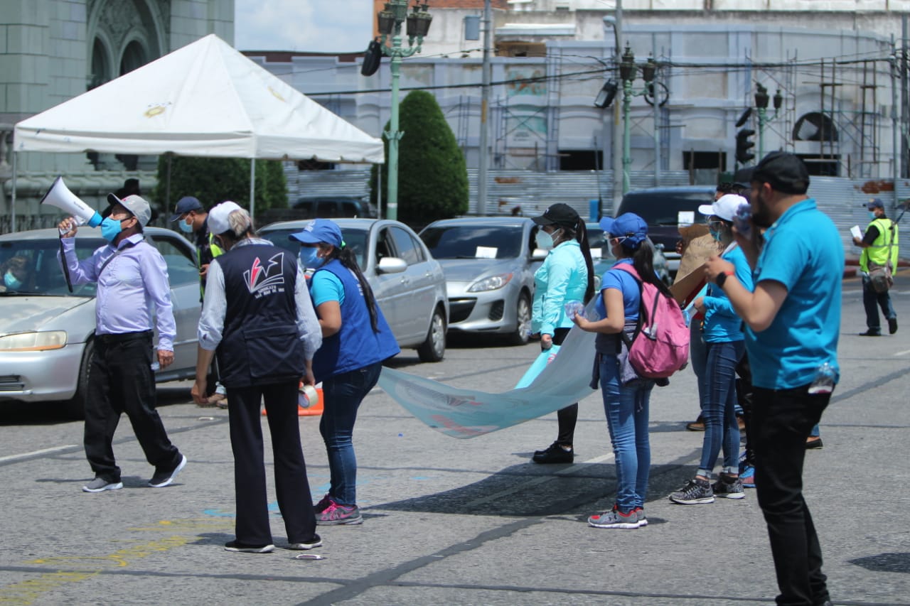 manifestación de salubristas en zona 1