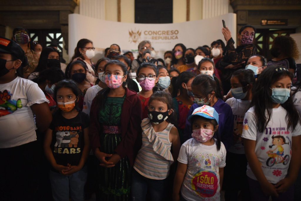 organización Las Niñas pide apoyo al Congreso para mejorar situación de las niñas guatemaltecas