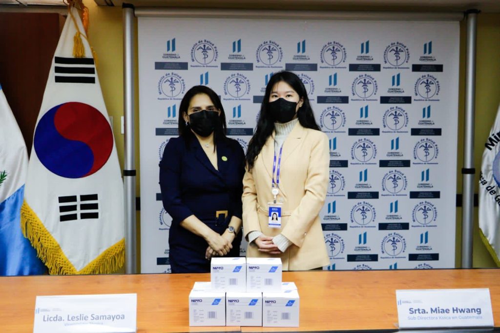 Agencia de cooperación de Corea Koica dona insumos al Ministerio de Salud