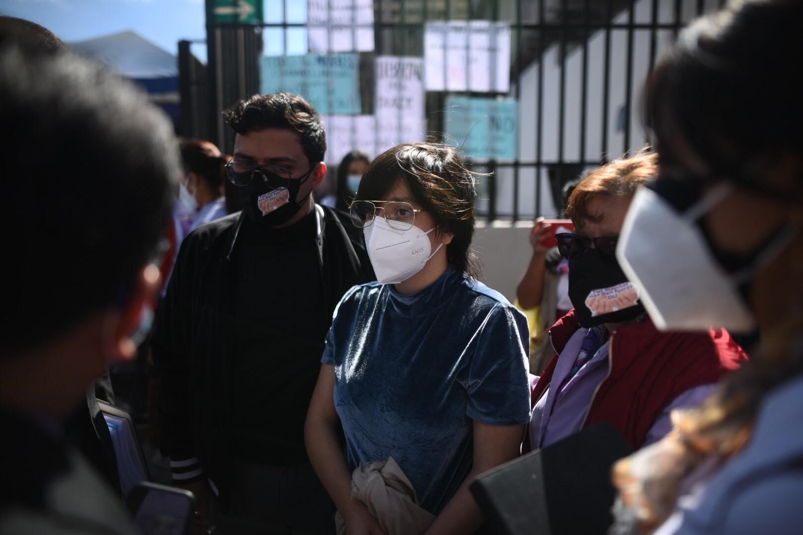 Dulce Archila, capturada por participar en protestas de noviembre frente al Congreso