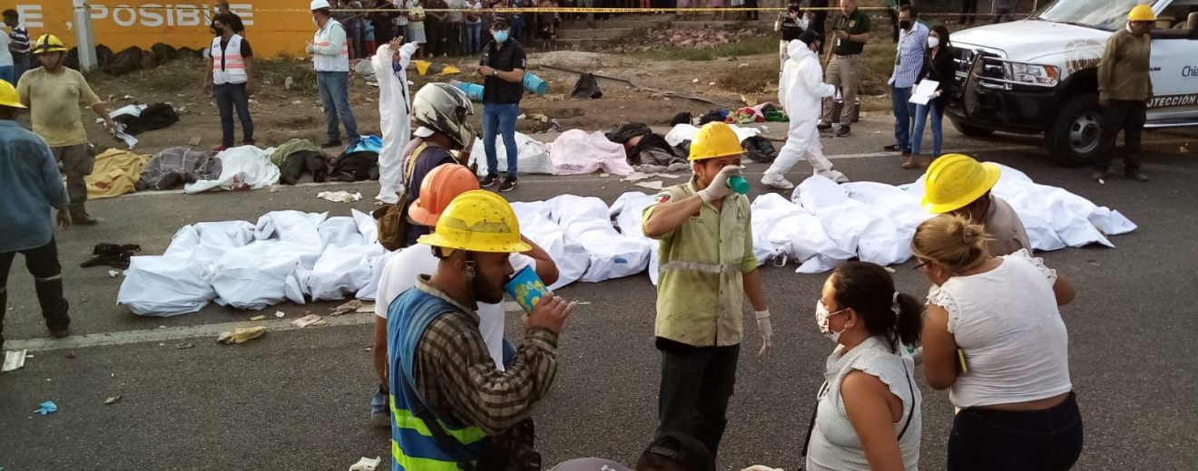 Accidente de tráiler en Chiapas