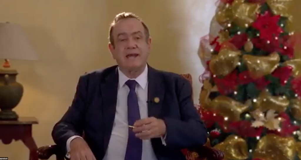 mensaje navideño del presidente Alejandro Giammattei