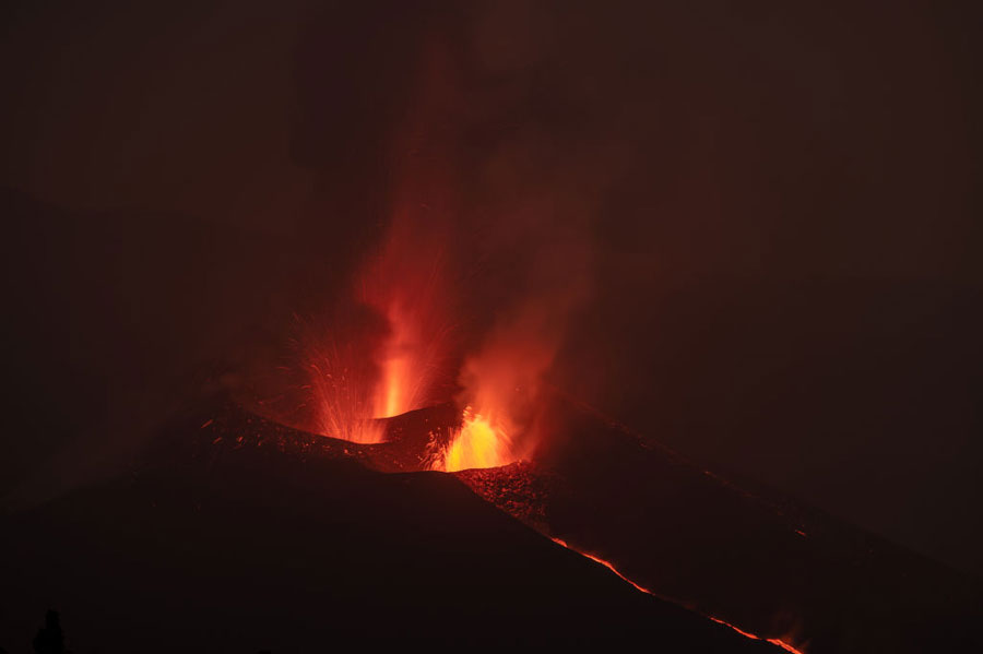 Volcán Cumbre Vieja en Canarias