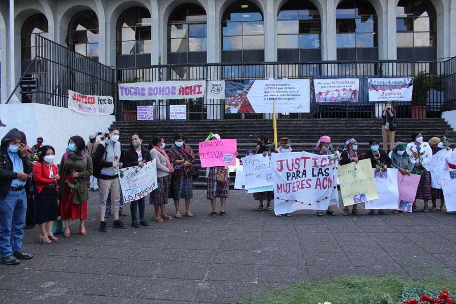 Organizaciones exigen justicia para mujeres Achí víctimas de violación