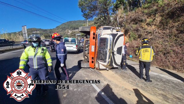 accidente de bus en Km. 20 de la ruta Interamericana