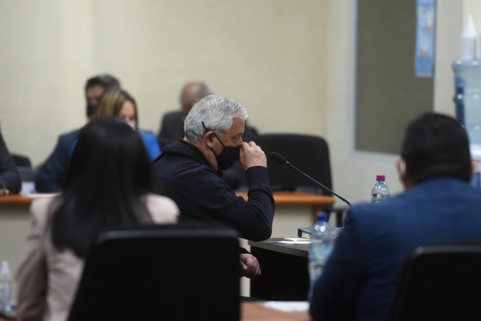 expresidente Otto Pérez declara en juicio del caso La Línea