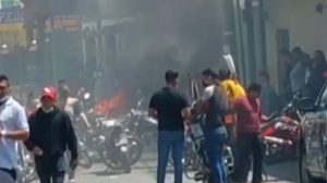 bloqueo de transportistas en San Juan Sacatepéquez