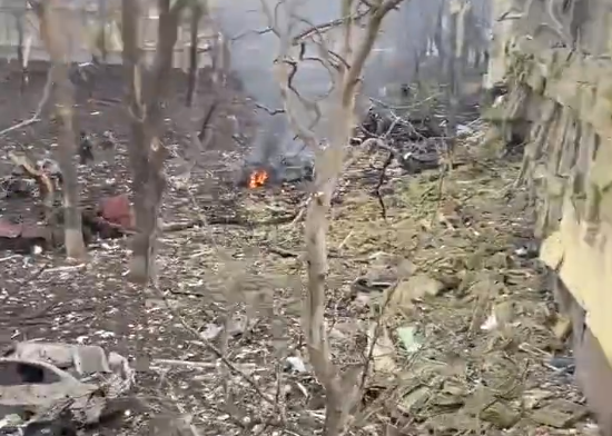 Bombardeo a hospital pediátrico en Ucrania