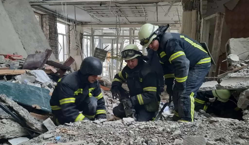 Bombardeo a panadería en Ucrania