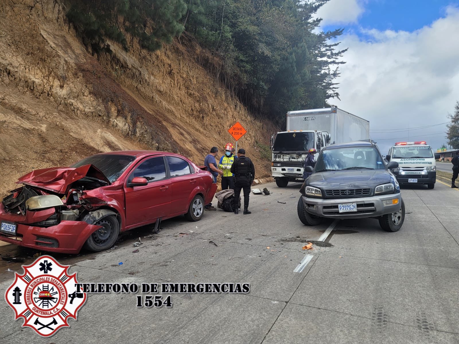 accidente en Km. 97 de ruta Interamericana