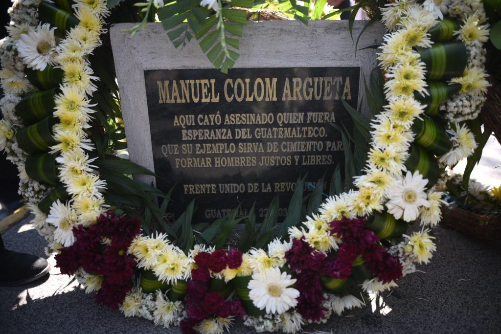 homenaje póstumo al exalcalde capitalino, Manuel Colom Argueta