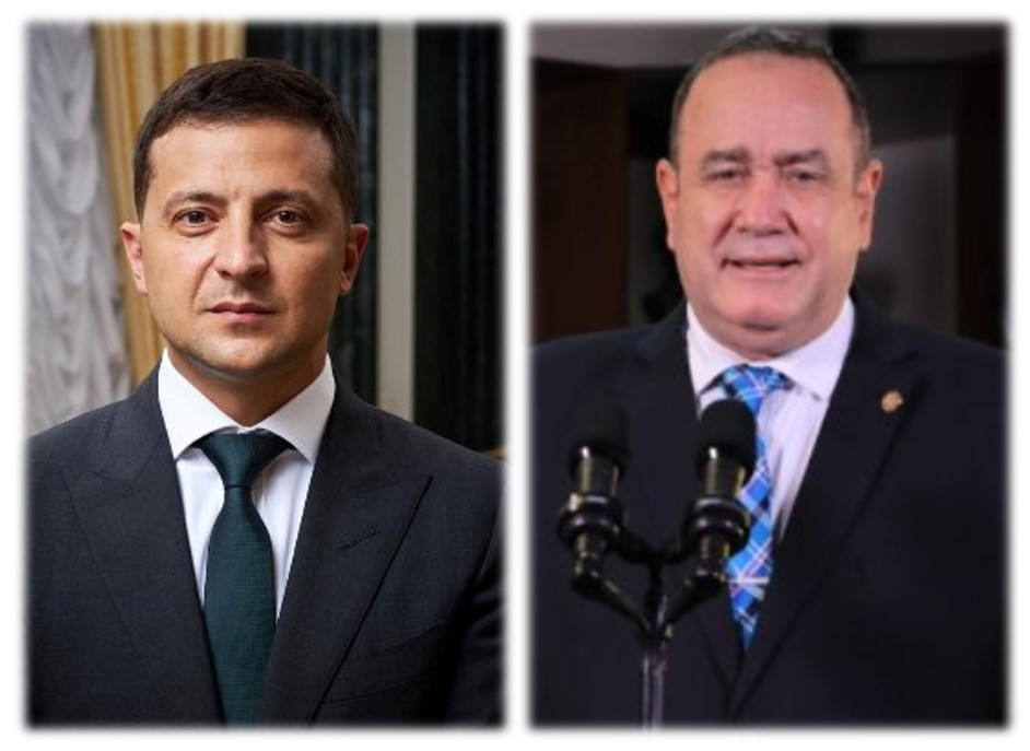presidentes de Ucrania y Guatemala