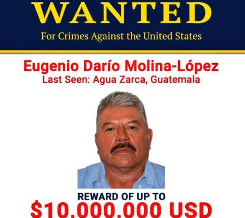 EE. UU. ofrece recompensa por información sobre presunto narcotraficante guatemalteco