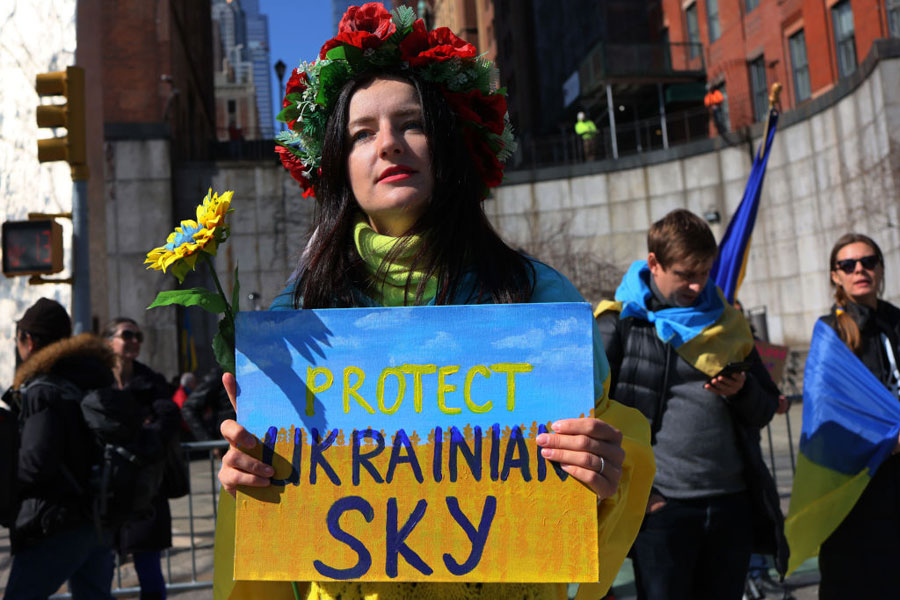 Ucranianos protestan