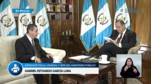 Giammattei entrevista al aspirante a fiscal general, Gabriel García