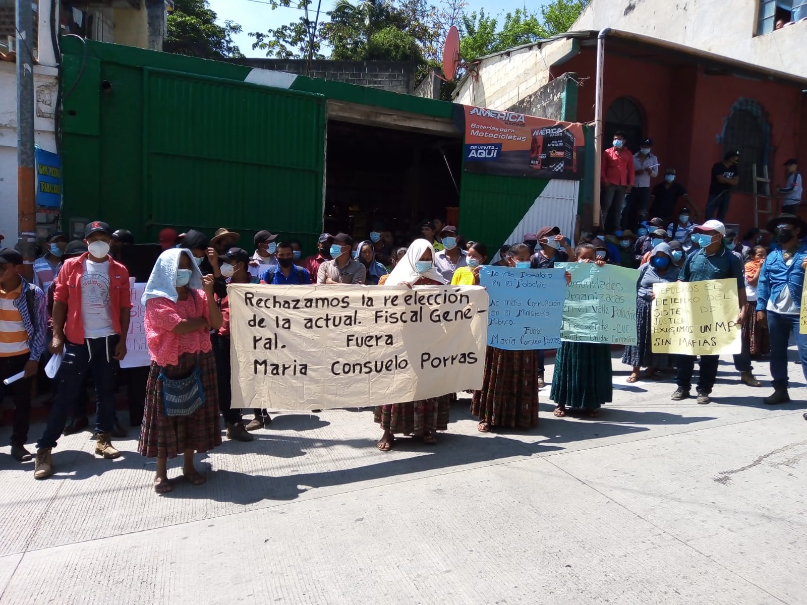 manifestación contra la corrupción en Alta Verapaz