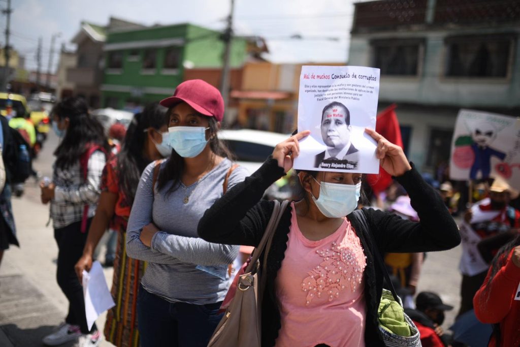 manifestación para exigir que Consuelo Porras quede fuera de elección de fiscal general