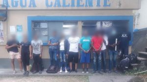 Migrantes indocumentados detenidos en Chiquimula