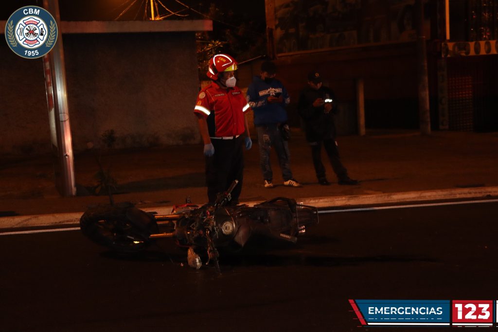 motorista muerto en accidente en calzada San Juan, zona 7