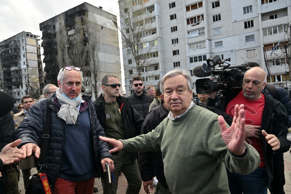 Antonio Guterres visita Ucrania