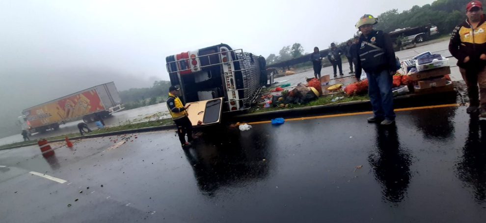 accidente de bus en Sololá