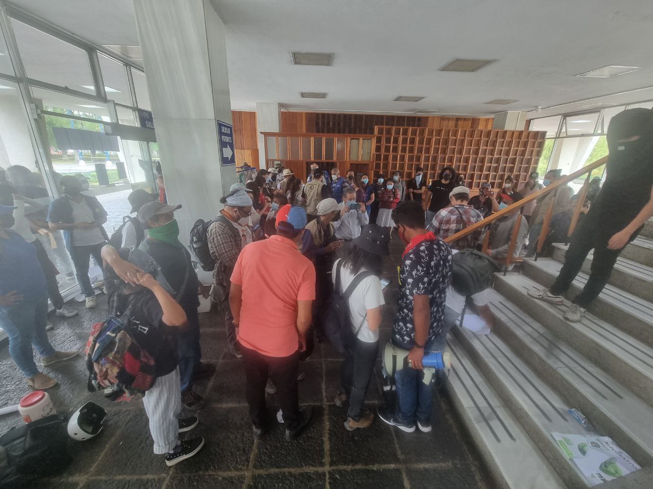 manifestación contra elección de rector de la Usac