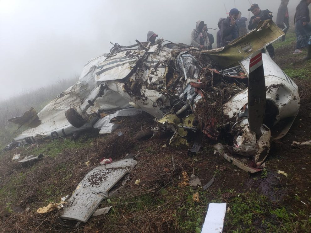 accidente aéreo en Sololá
