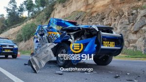 accidente de patrulla de la PNC en Totonicapán