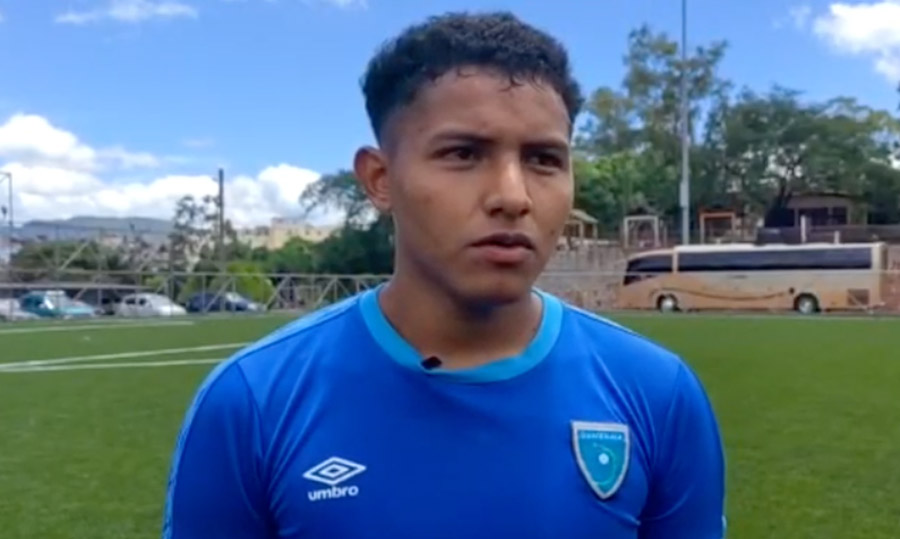 Anderson Villagrán, parte de la Selección Sub-20 de Guatemala