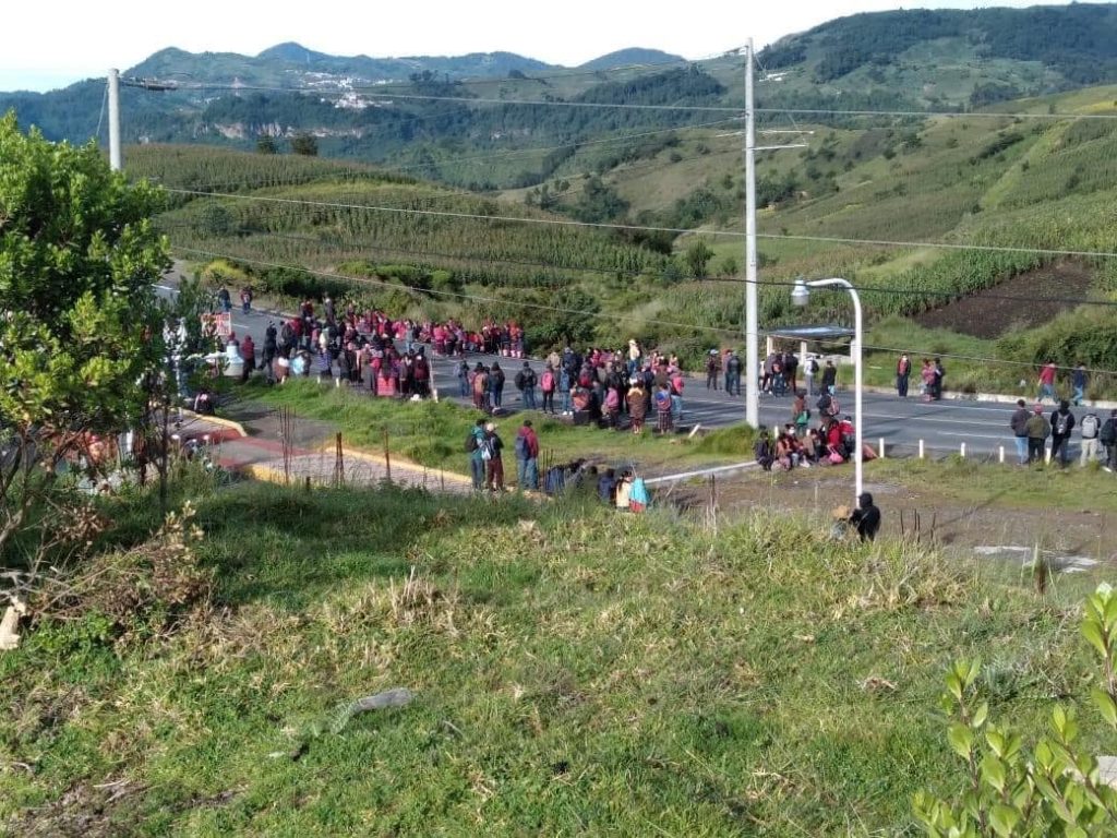 bloqueo de pobladores de Santa Catarina Ixtahuacán, Sololá